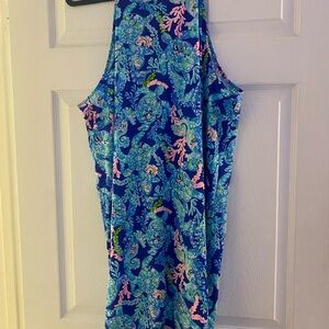 🐢 Lilly Pulitzer Blue and Pink Dress